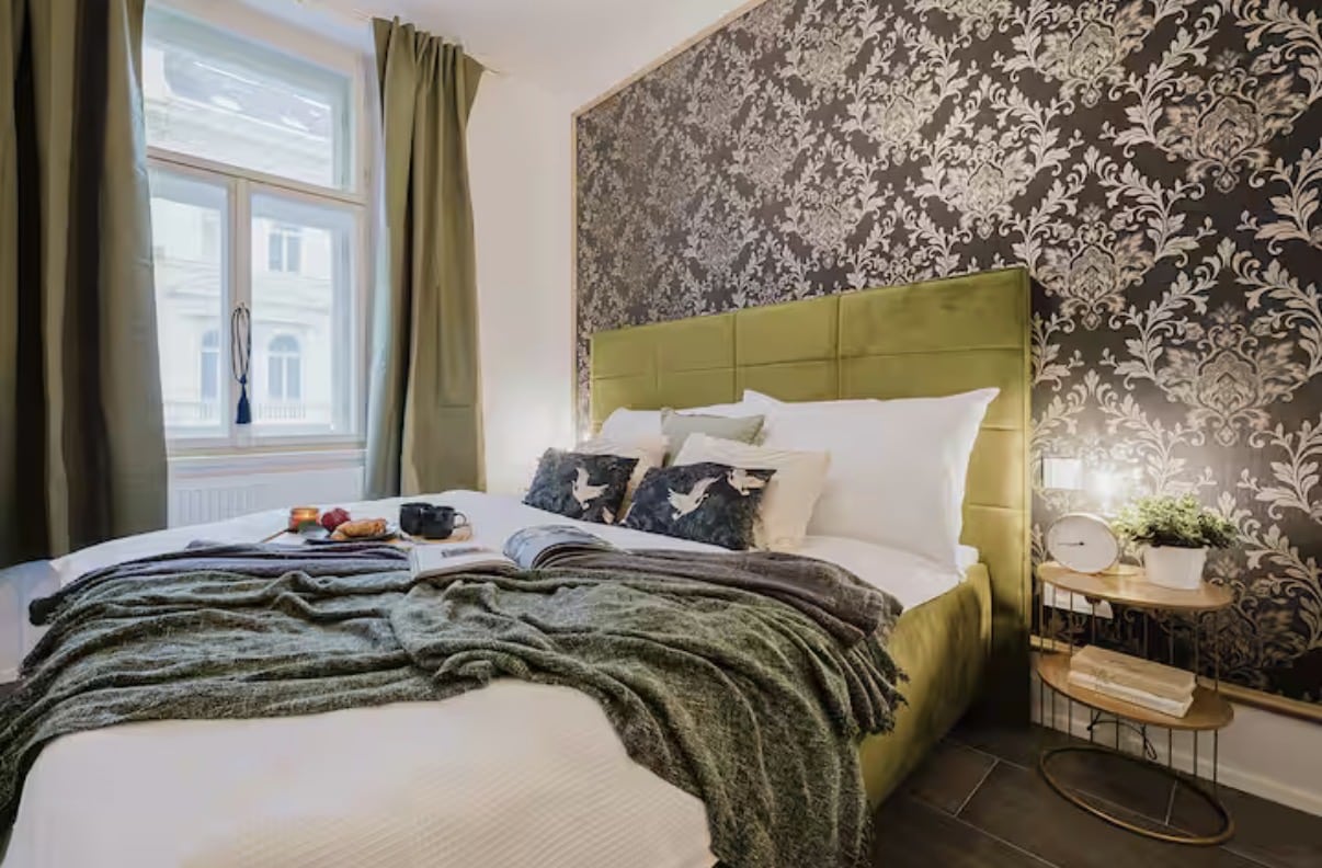 Butikový apartmán s olivovými detaily