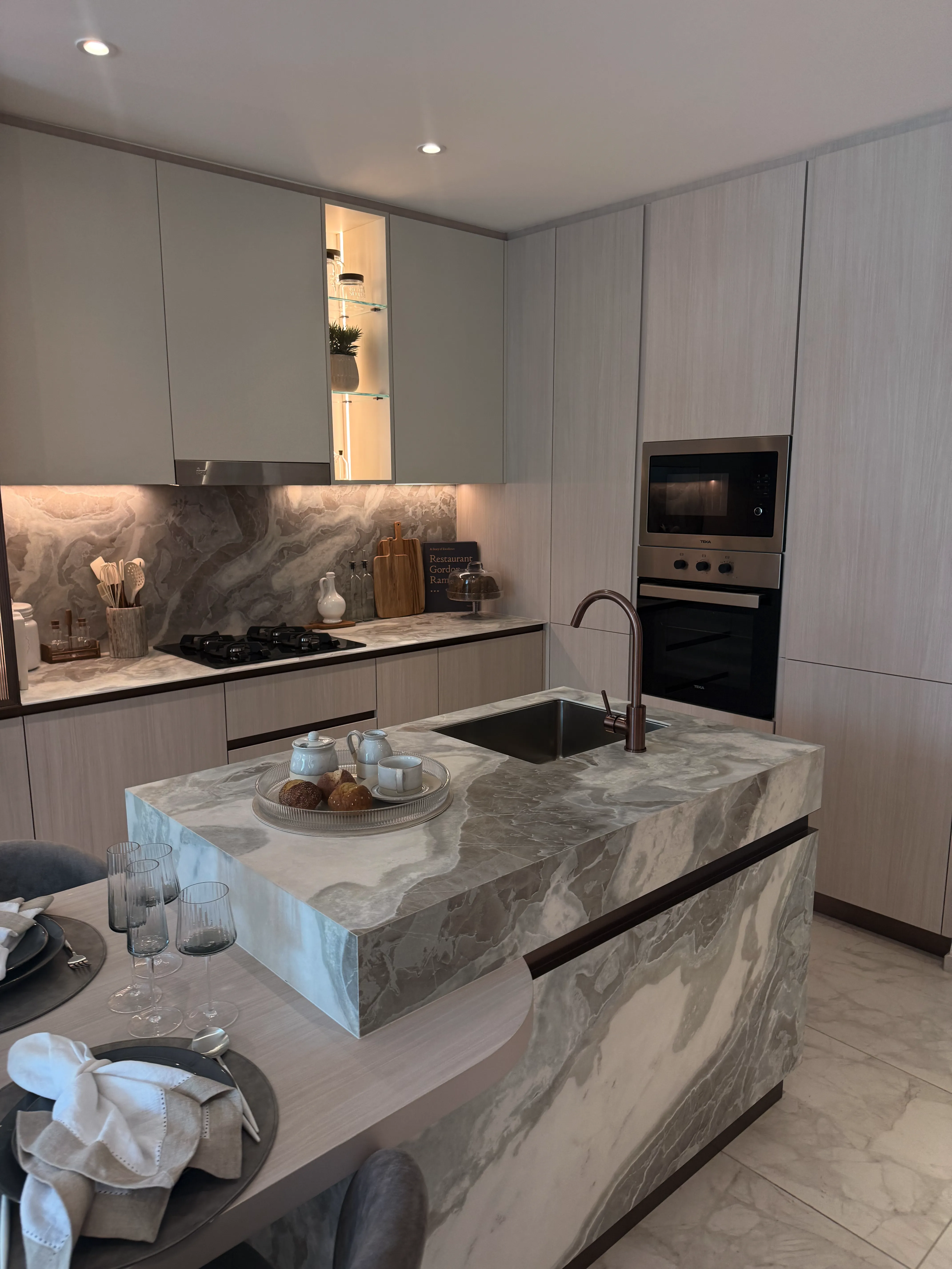 Kuchyň vzorového apartmánu